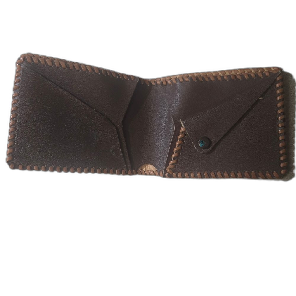 Vintage Tooled Leather Wallet - Picture 2 of 4